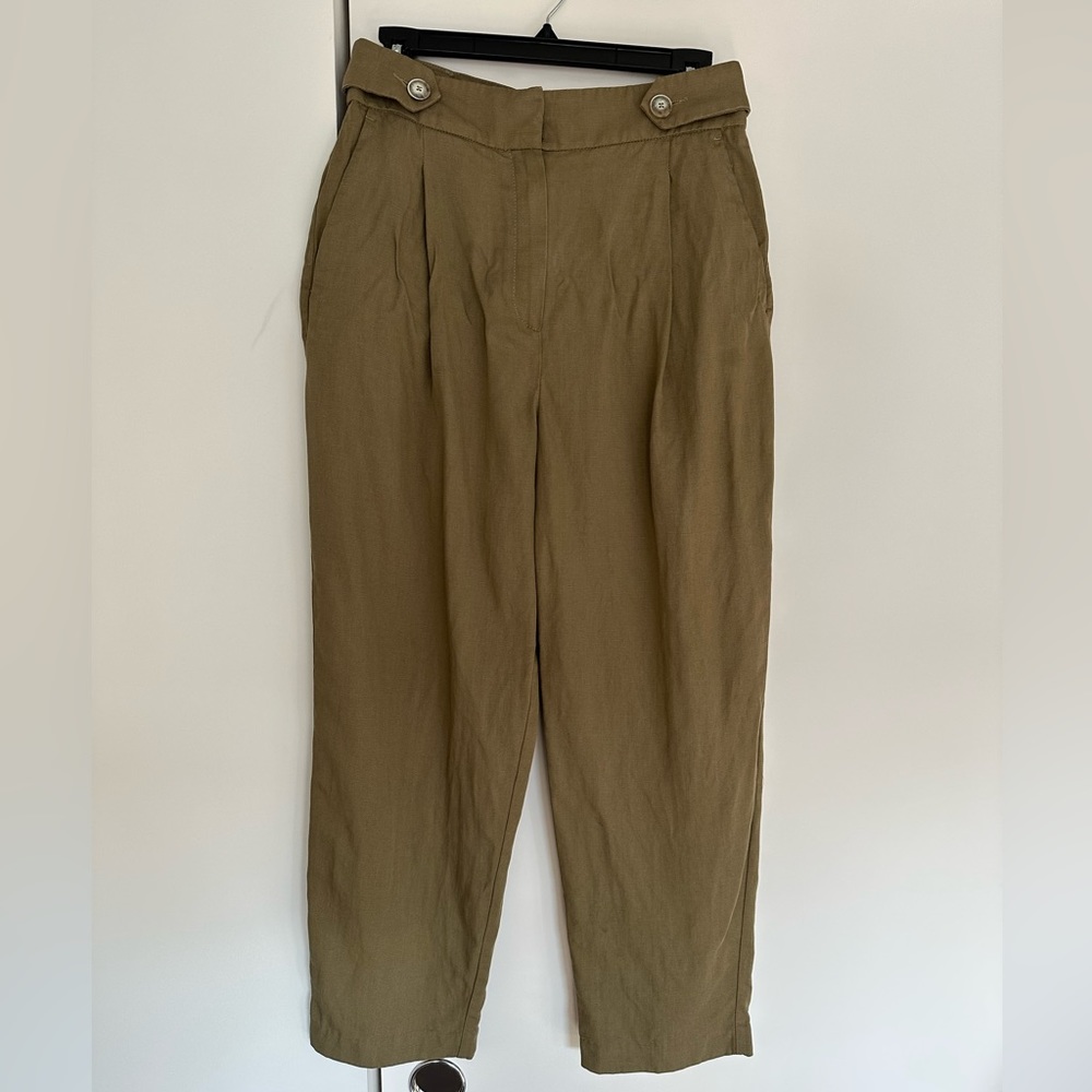 Linen khaki pants